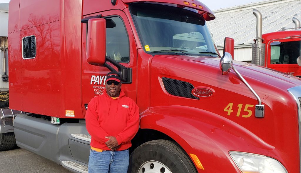 David Coleman in front of truck