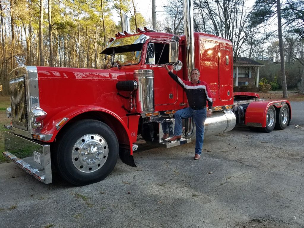 James Hodge in front of Truck